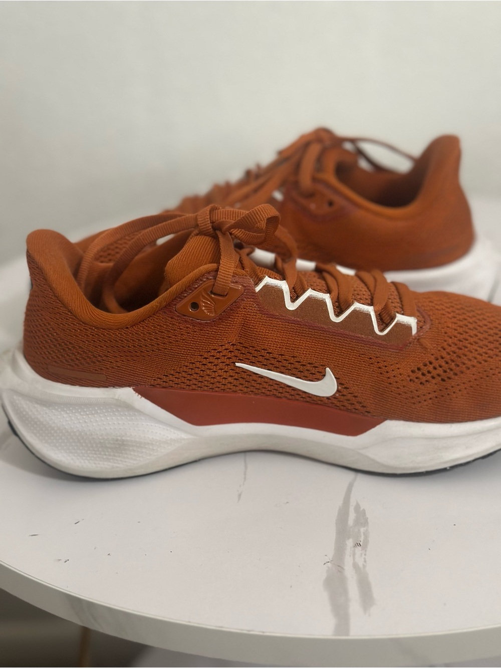 Nike Women’s Pegasus Running Shoes - Rust Orange/White - Picture 5 of 7